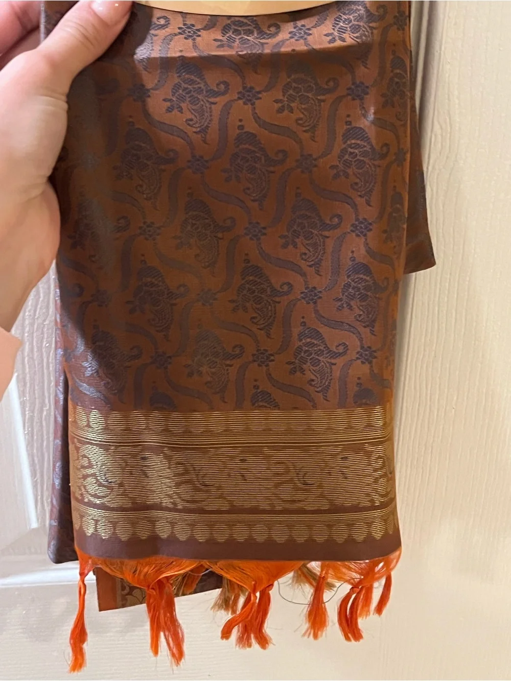 Kiran Silk Jamawar Silk Scarf Shawl